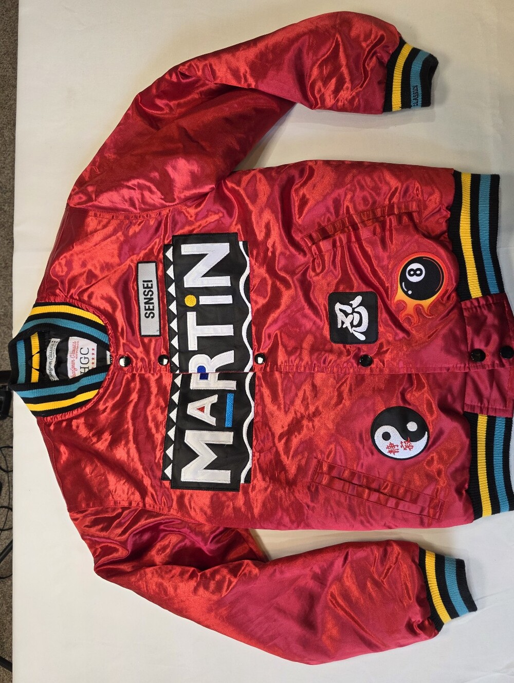 Headgear Classics Martin Dragon Fly Jones Red Satin Jacket Men’s L